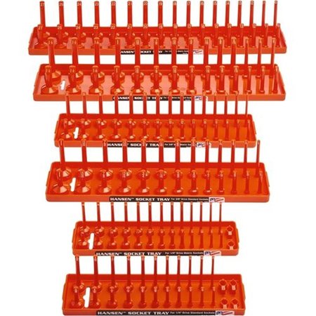 PINPOINT Socket Tray, Orange - 6 Piece PI2571673